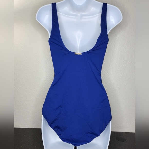 Ralph Lauren One Piece Swimsuit. Blue. Size 12 - Picture 2 of 8